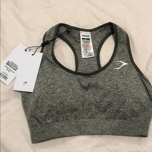 Gym shark vital seamless sports bra khaki marl
